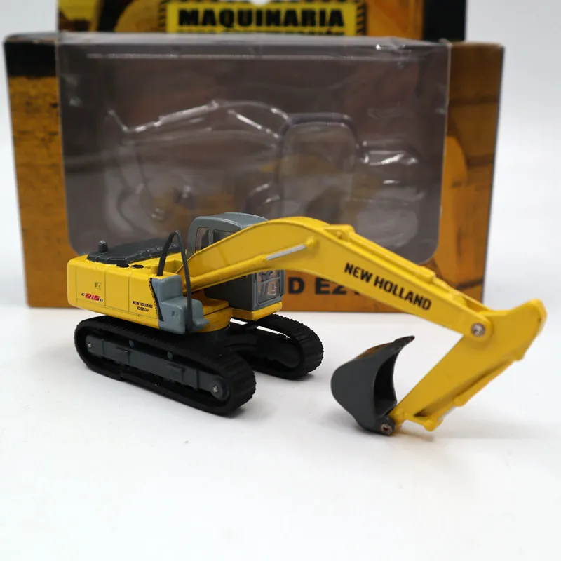 Maquinaria Para Construccion 1/87 New Holland E215B Excavator Engineering vehicles Diecast Models Edition Collection