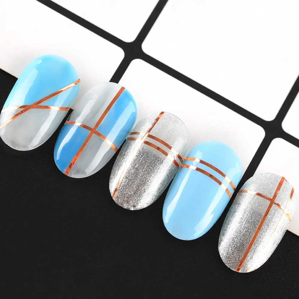 Все для ногтей 30 шт. полоскание ленты линии Дизайн ногтей декоративные наклейки DIY наклейки для ногтей смешанные цвета рулоны