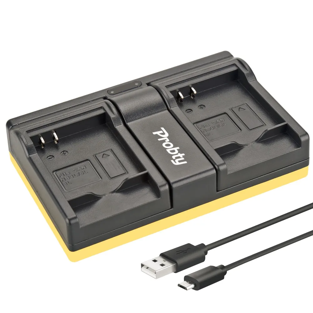 Probty NB-6L NB 6L USB Dual Charger For Canon IXUS 310 SX240 SX275 SX280 SX510HS SX270 SD4000 SD1300 SD770 85 95 200 210 | Электроника
