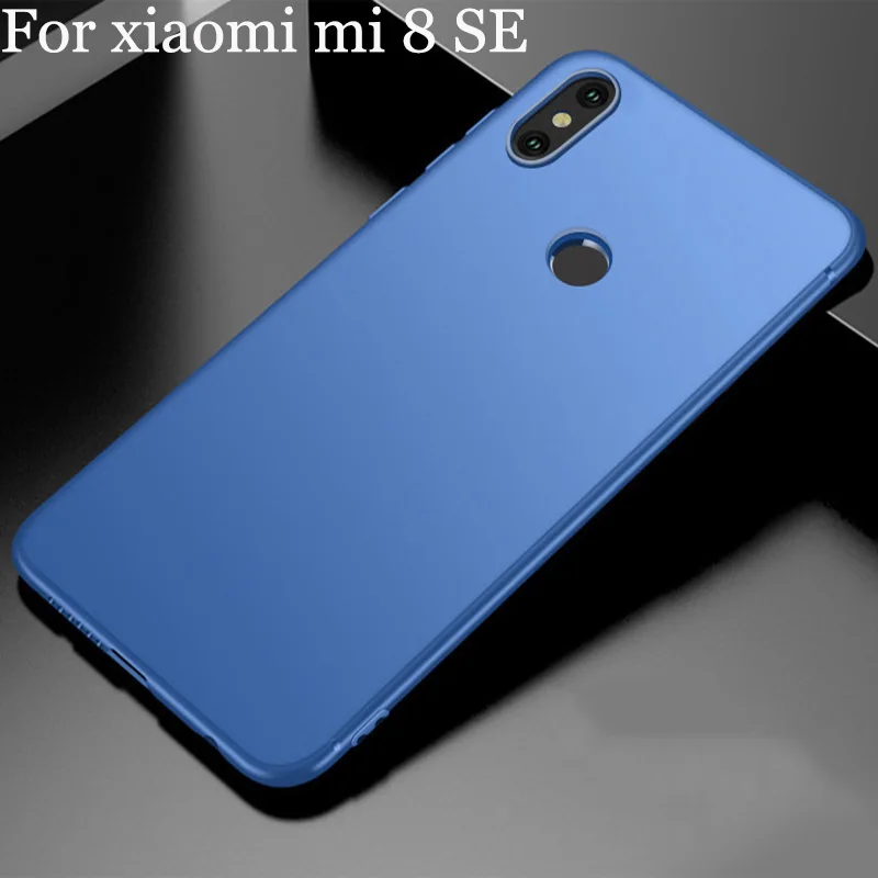 Мягкая обложка mi 8 SE чехол для xiaomi случае задняя крышка матовый телефона Ультра