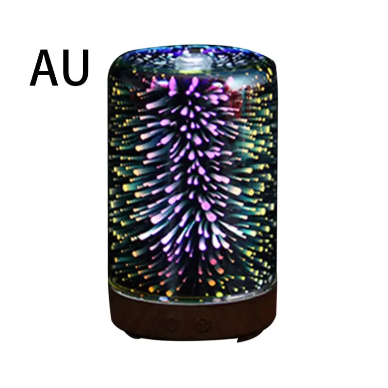 

3D Firework Night Light Ultrasonic Essential Oil Diffuser AU US UK EU Aroma Aromatherapy Fine Fog Humidifier Household Room Car
