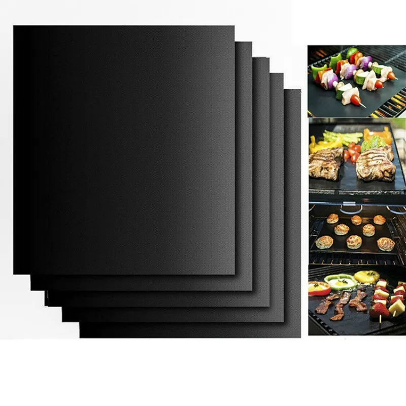 

Non-stick BBQ Grill Mat Barbecue Baking Liners Reusable Teflon Cooking Sheets 33x40cm Cooking Tool