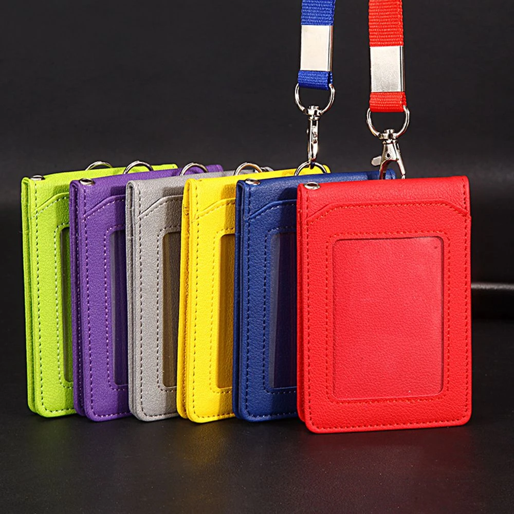 Leather Id Card Badge Holder