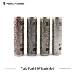 Электронная сигарета Tesla Punk 86 Вт Mech Mod Teslacigs Max Вт 86 Вт механический мод один 18650 Vape электронная сигарета мод VS Vgod Mech Mod