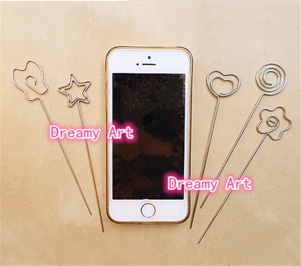 Party Clamp dailymall 5 St/ü Gold Runddraht DIY Clip Card//Hinweis//Bild//Foto//Memo Halter Clips Clay \u0026 Cake Zubeh/ör