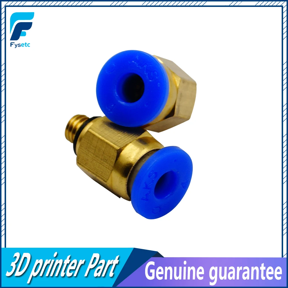 10pcs/lot PC4 M6 Pneumatic Straight Fitting Connector for 4mm OD tubing