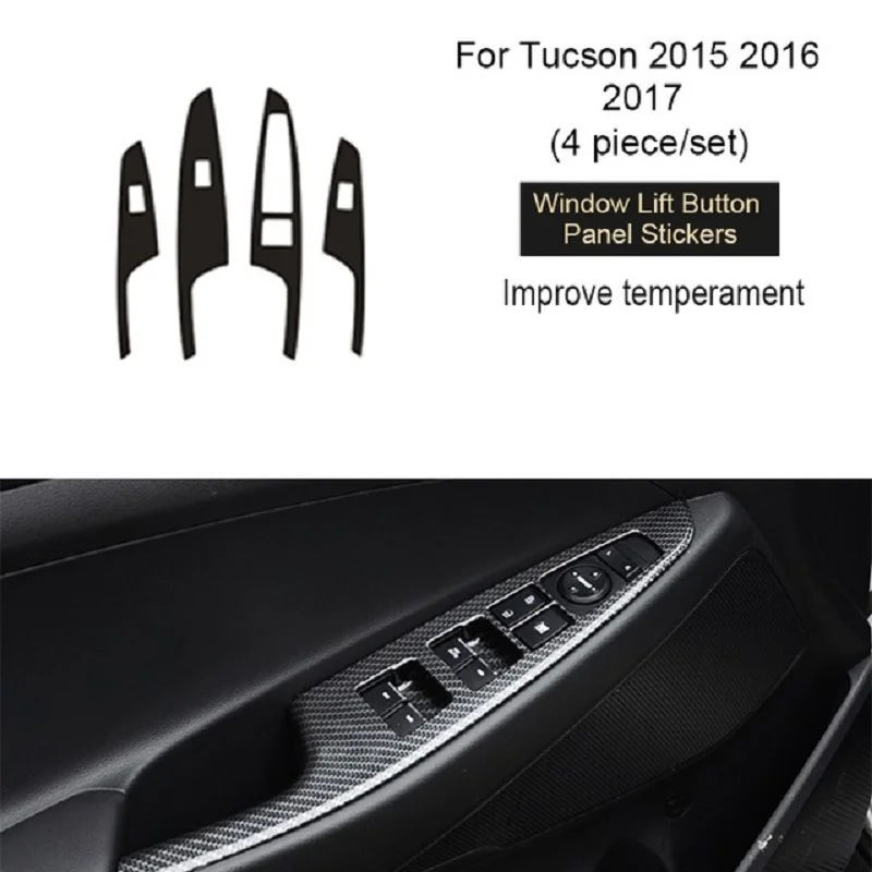 Автомобильный Стайлинг интерьерные наклейки для Hyundai Tucson 2018 2017 2016 2015 аксессуары