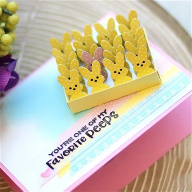 

DiyArts Dies Cutting Animal Cute Bunny Metal Dies for DIY Scrapbooking Album Embossing DIY Card Paper Crafts New Stencil