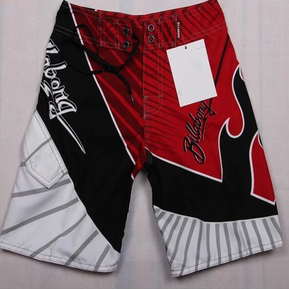 New arrive Mens Shorts Surf Board Shorts Summer Sport Beach Homme Bermuda Short Pants Quick Dry Silver Boardshorts 2018 New