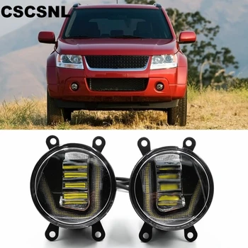 

1Set 3-IN-1 Functions Auto LED DRL Daytime Running Light Car Projector Fog Lamp signal light For Suzuki Grand Vitara 2007 - 2012