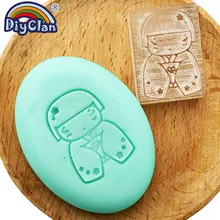 Маленькая девочка ручной работы мыло штамп японский прозрачный Diy Натуральное органическое декоративное Мыло Форма акриловое мыло изготовление головы на заказ Z0383NH