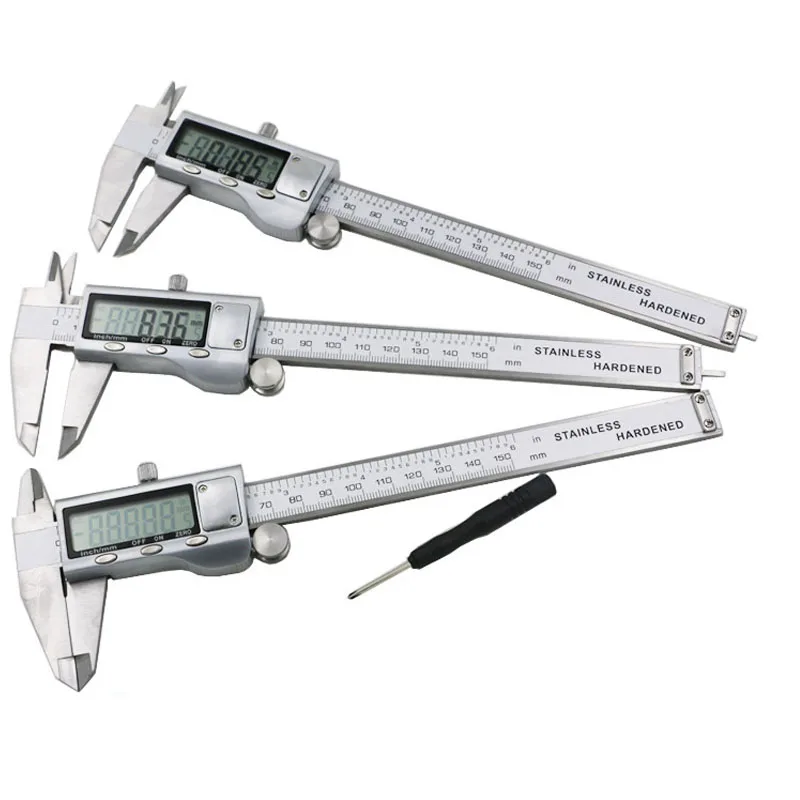 0 150mm Stainless Steel Electronic Vernier Caliper High Precision