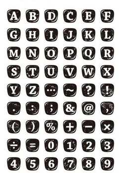 

Keyboard letters Clear Stamp for Scrapbooking Transparent Silicone Rubber DIY Photo Album Decor 669