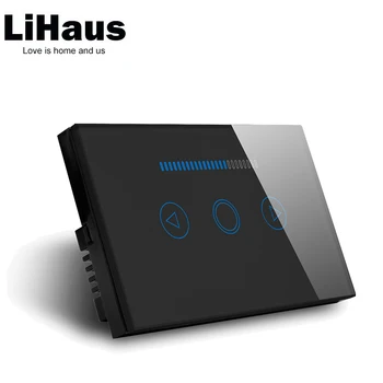 

AU/US Standard dimmer touch switch and Remote Control light dimmer switch,white or black glass panle
