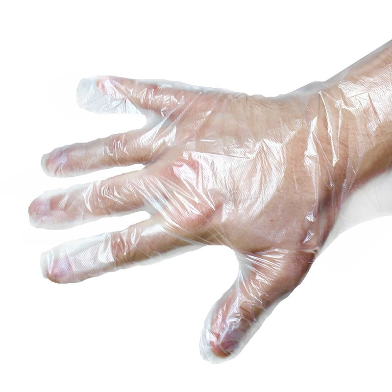 100 шт./компл. Еда Пластик перчатки одноразовые перчатки для ресторана Кухня барбекю eco-friendly Еда перчатки для фруктов и овощей, перчатки