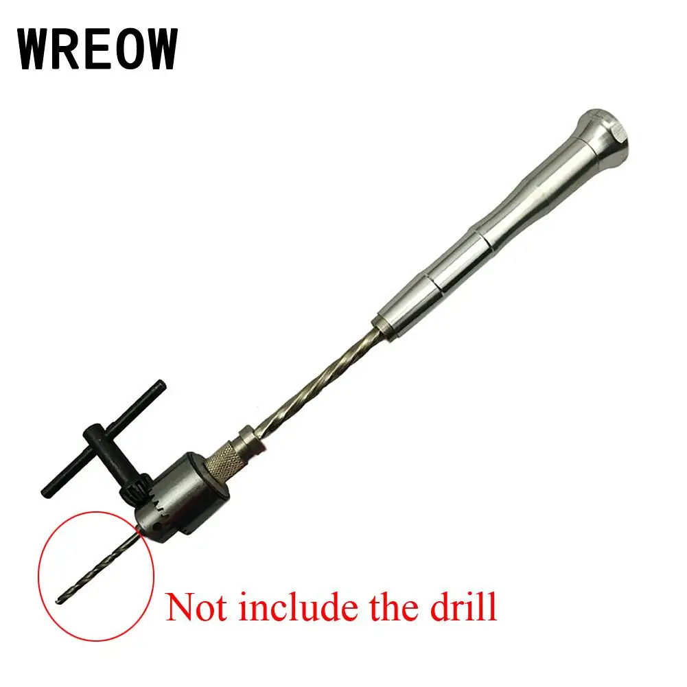 Semi Automatic Mini Manual Hand Drill Chuck Aluminum Twsit Micro Drill Bit Wood Walnuts Jewelry