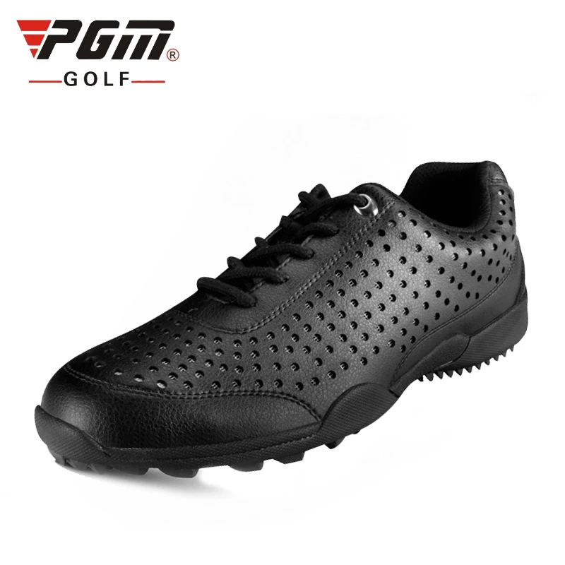 Sapatos de Golfe dos Homens Tênis de Golfe Anti-deslizamento à Prova de Choque Sapatos de Treinamento Malha Couro Leve Respirável Masculino Aa10101 Pgm
