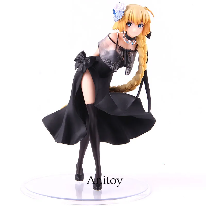 FGO Fate Grand Order линейка Jeanne d'Arc черное платье Ver. 1/7 Масштаб ПВХ фигурка Коллекционная модель игрушки