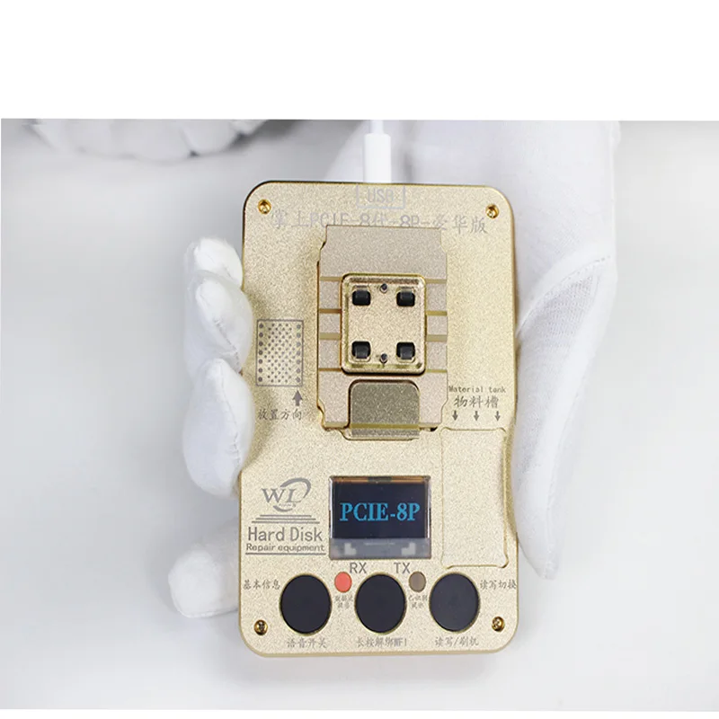  2018 WL PCIE NAND Flash IC Programmer NAND Test Fixture for iPhoneX 8G 8P HDD Test Serial Number SN