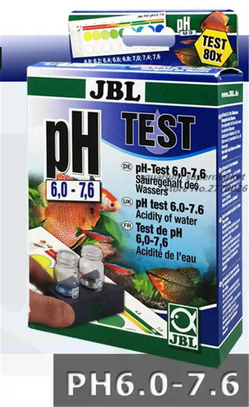 JBL тест-агент для воды комплект PH NO2 NO3 Ca Mg Cu O2 CO2 PO4 NH4 GH KH Fe аквариум для свежей воды - Цвет: PH fresh water