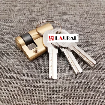

Brass Glass Window Door Lock Core Single Open Lock Core Without Reverse Twist Full Copper Key Lock Hardware