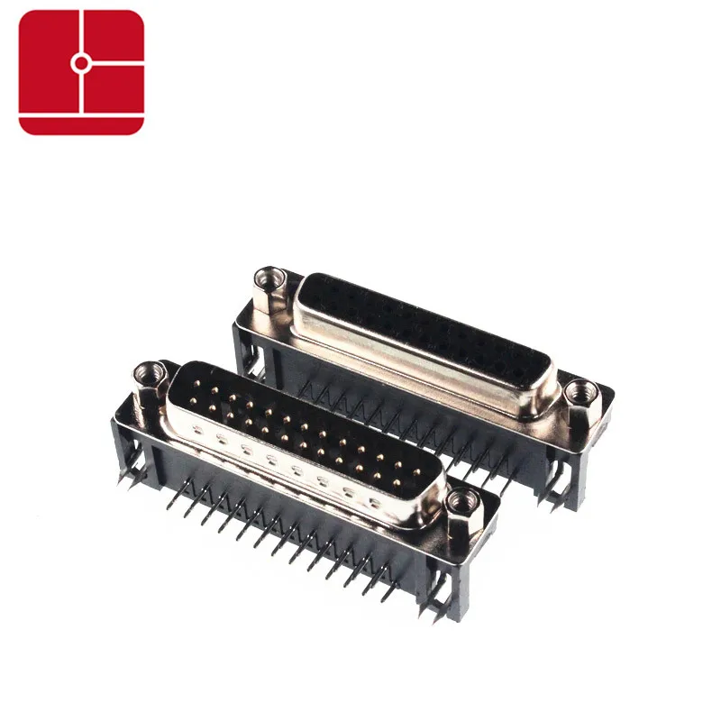 DR9/DR15/DR25 RS232 разъем последовательный порт для 90 o DR25 мужской женский изгиб ножной