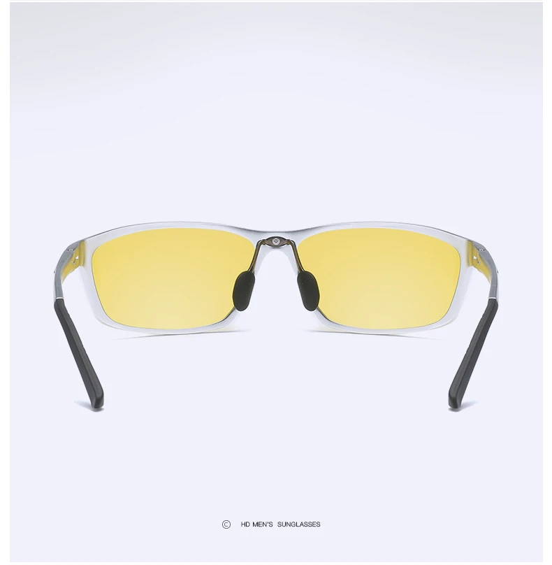 Aoron очки ночного видения мужские алюминиевые магниевые поляризованные очки ночного видения для вождения автомобиля антибликовые очки 2179