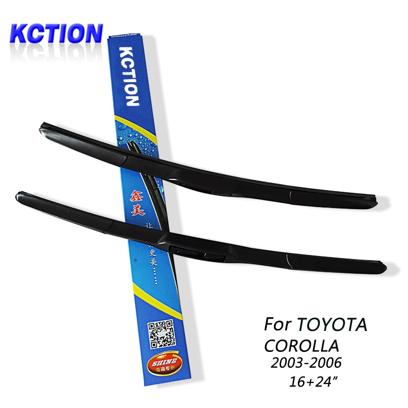 

Car Windshield Wiper Blade For TOYOTA COROLLA (2003-2006) ,16"+24",Natural rubber, Three-segmental type , Car Accessories