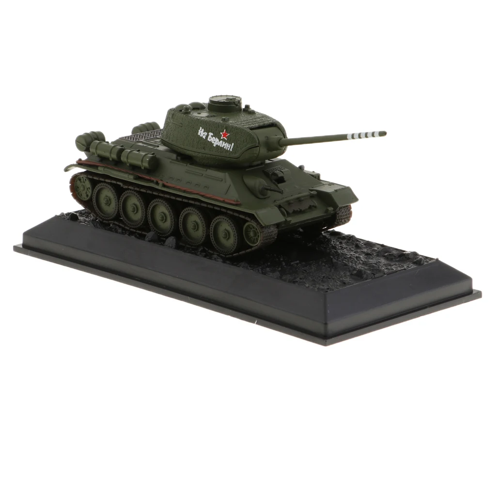 1: 72 Высокая литая модель танка модель русской Второй мировой войны T34/85-1944 военная модель игрушки для Поклонники военного стиля