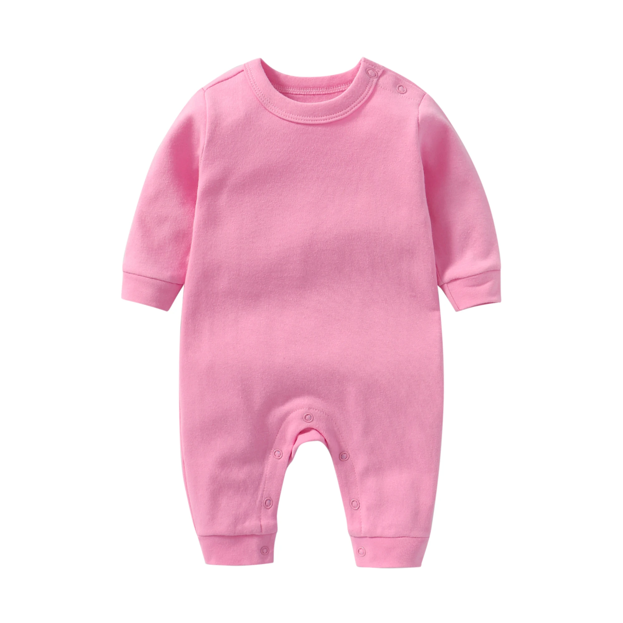 Для маленьких девочек и мальчиков; детский хлопковый комбинезончик с длинными рукавами, солидный, для мужчин и женщин, комбинезоны для новорожденных сдельник для ребенка Одежда для новорожденных комбинезон Macacao Bebe