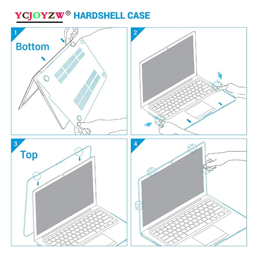 Laptop Case For MacBook Air 13 Pro Retina 11.6 12 13.3 15.4 For MAC book Pro 13 15 inch with Touch Bar New Air13 ID : A1932 bag