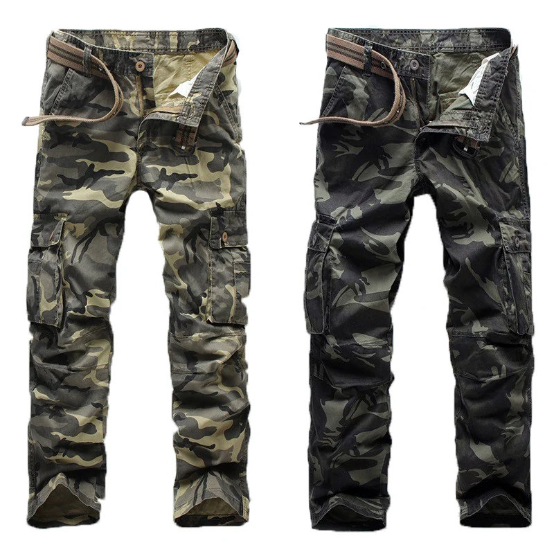 2017 Male Casual Pants Camouflage Pants Men Crotch Cotton Pant High Quality Trousers Military Sweatpants Clothing