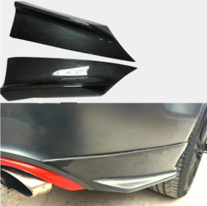 

2PCS/SET CARBON FIBER CAR FRONT BUMPER SPLITTERS LIP SPOILER SIDE APRONS FOR AUDI A7 S7 RS7 2012 2013 2014 2015 2016 2017 2018