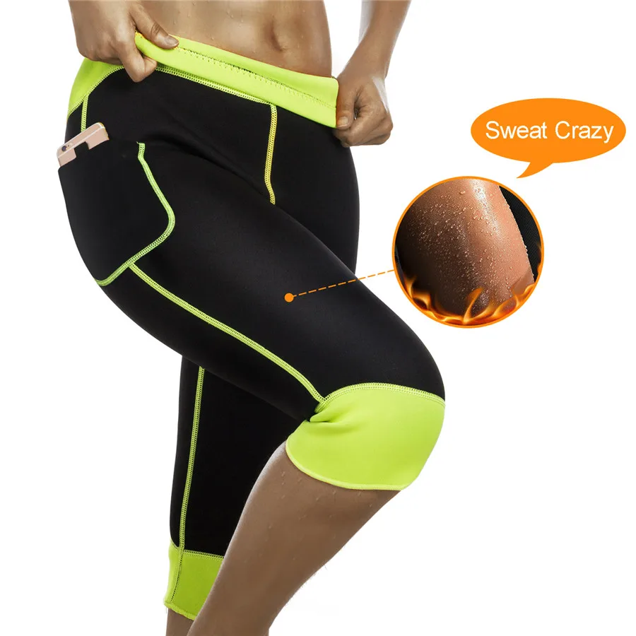 

Bafully High Waist Trainer Out Pocket Exercise Pants Tummy Control Workout Hot Body Shaper Weight Loss Workout Shorts For Women