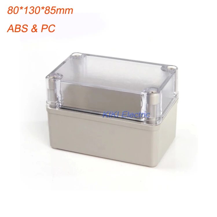 

Free shipping Electirc Waterproof Transparent Cover ABS Body Enclosure Switch/Distribution Box 80*130*85mm DS-AT-0813-1