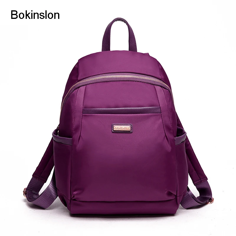 Bokinslon Backpack For Woman nylon College Wind Female Shoulders Bags Popular Fashion Women Backpacks