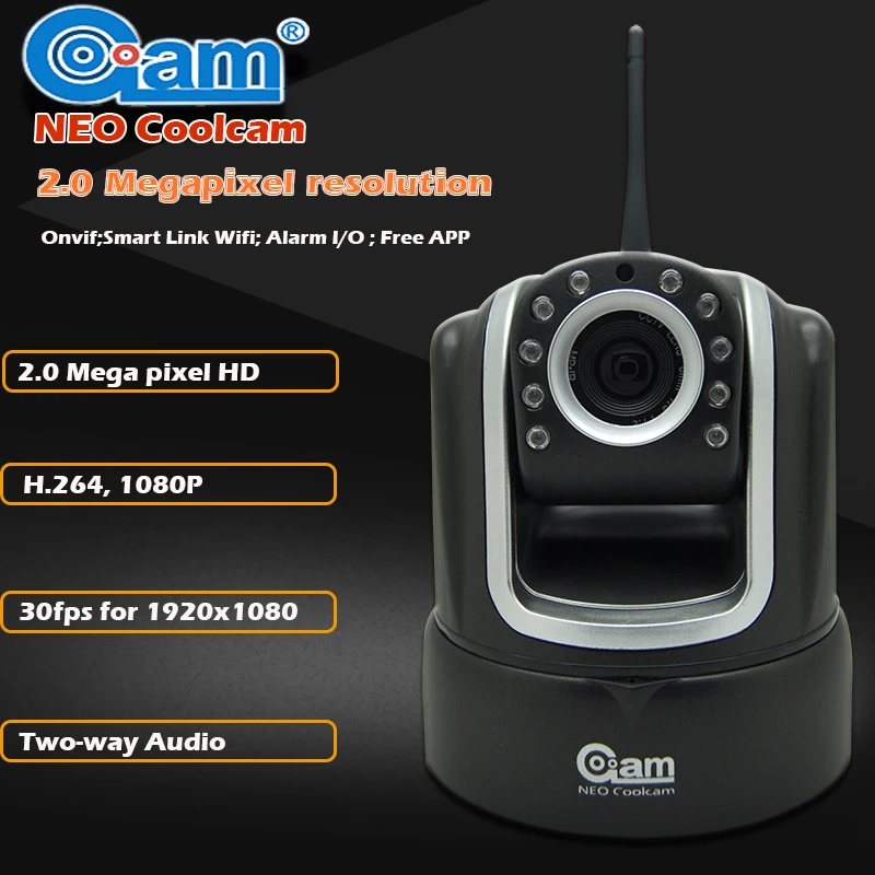 NEO Coolcam Wireless Security 1080P 2.0 MegaPixels IP Camera IR-Cut Night Vision Audio Recording Surveillance Network Indoor