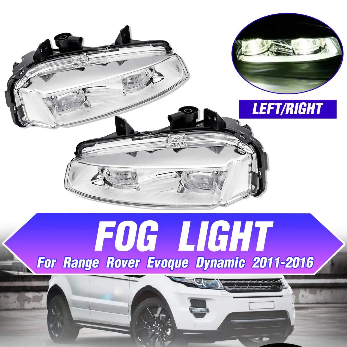 For 2014-2016 Elantra Bumper Fog Lights Lamps w//Switch Replacement Left+Right