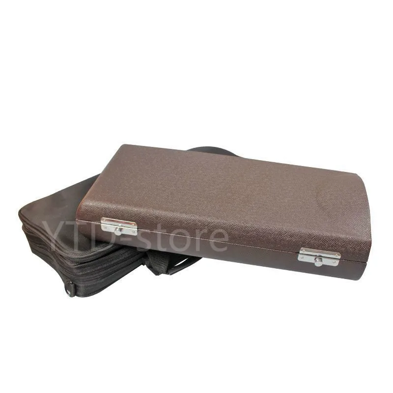 

Quality Professional Portable Durable Clarinet Case soft bag hard box Hand brown