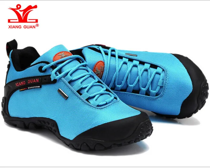 Женская непромокаемая обувь для улицы Спортивная обувь синие/красные дышащие походные ботинки женские кроссовки для бездорожья 36-39 - Цвет: Небесно-голубой