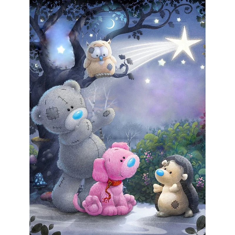 New 5D DIY Diamond Painting Cartoon Pictures Embroidery Full Square Cross Stitch Rhinestone Mosaic Home Decor Baby Room | Дом и сад