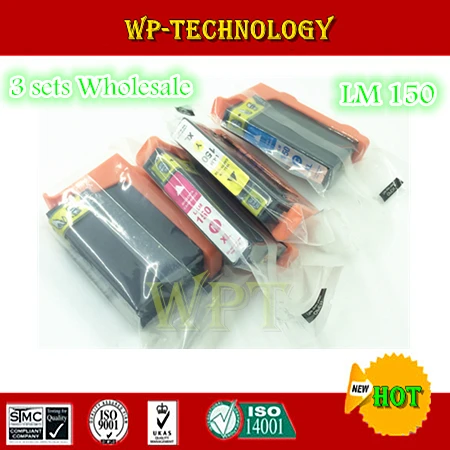 

Совместимые чернильные картриджи LM150, товар подходит для Lexmark PRO S315 S415 S515 Pro715 Pro915. С чипами