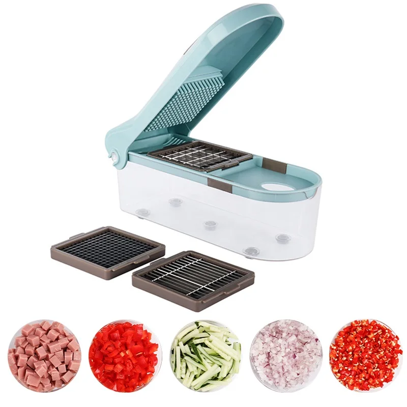 

Vegetable Chopper Food Cutter Onion Slicer Dicer Kitchen Veggie Manual Mandolin Slicer for Cheese Garlic Cabbage Carrot Potato