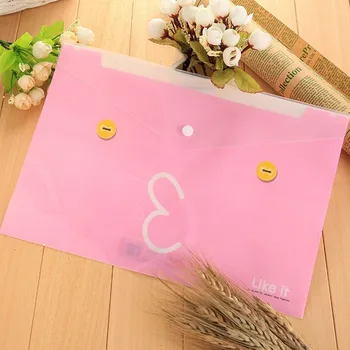 

Coloffice 1PC A4 PVC Small Multi-Function File Folder Ticket Holder For Documents Bag Bag of Student Paper School Office