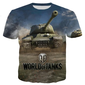 color as the picture PLstar Космос Лето Новая мода Мужская футболка игры World Of Tanks узоры 3D принт Мужские Женские повседневные крутые футболки топы - Цвет: color as the picture