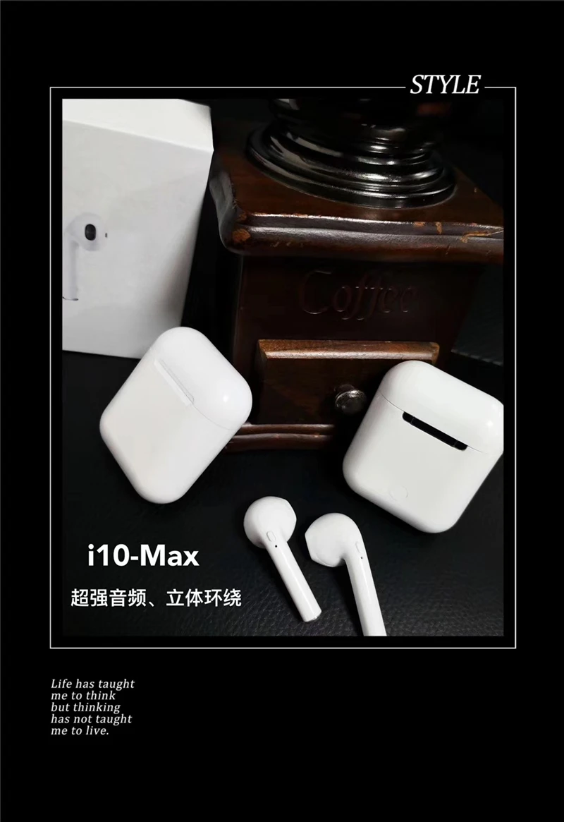 I10 max TWS беспроводные наушники Bluetooth 5,0 наушники с микрофоном для iPhone 8plus Xiaomi huawei LG samsung S6 S8