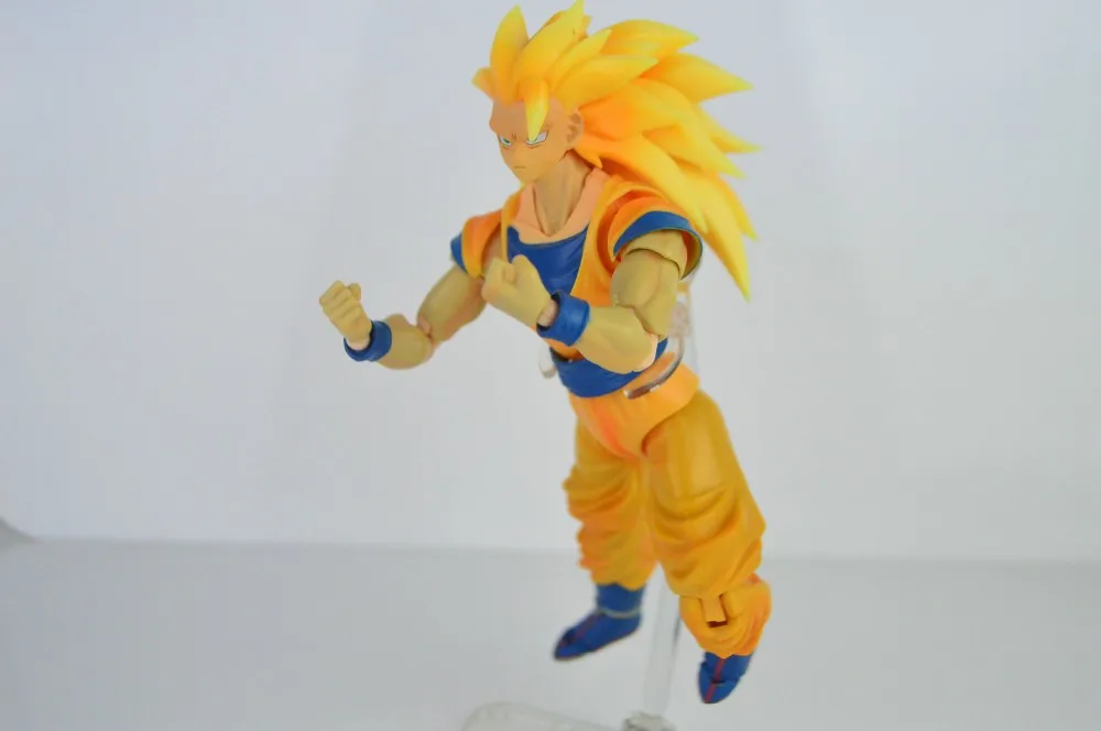 Dragon Ball Z Super Saiya Goku SHF Action Figure Toy SSJ3 Gokon SSJ Goku Black Hair Goku Model Classic toy2