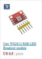 8 канальный WS2812 WS2812B WS 2811 5050 RGB светодиодный панельный модуль 5 в 8 бит Радужный светодиодный точный для Arduino