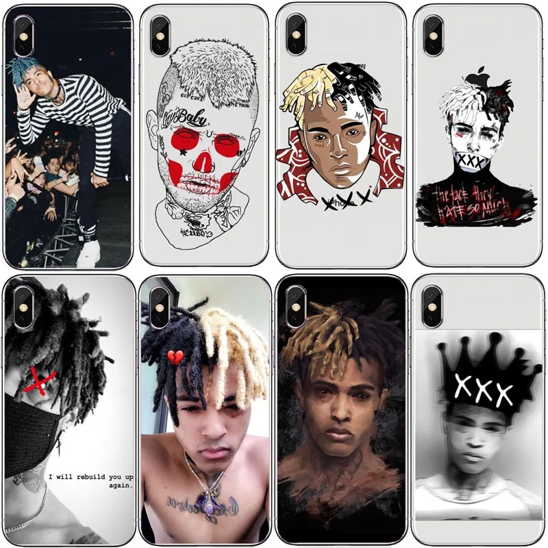 

Phone Case Supre x XXXTentacion Clear Transparent shell Phone Cases Cover for iPhone X 5 5S SE 6 6S Plus 7 7Plus 8 8 Plus