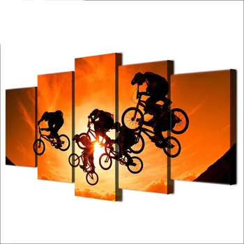 

Sport Canvas Print Bmx Bicycle Motocross 5 Painting Hd Poster And Prints Canvas Painting Living Room Custom Drop Ship Pictures